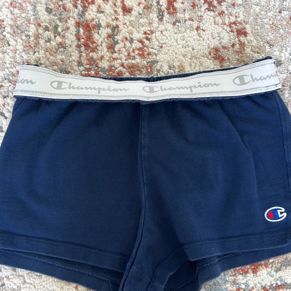 Champion Navy cozy shorts - Picture 2 of 4